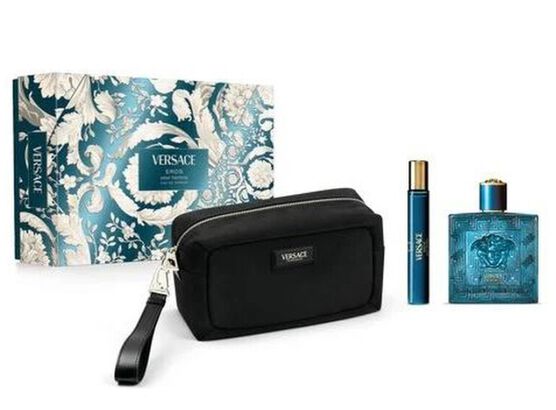 Kit Coffret Versace Eros Masculino Eau de Toilette